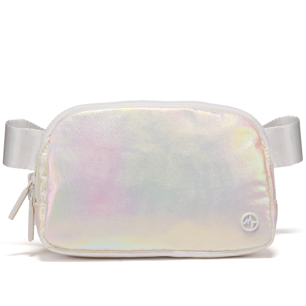 NWT Pander Iridescent Nylon Belt Bag Water Repellent Crossbody Fanny Pack
